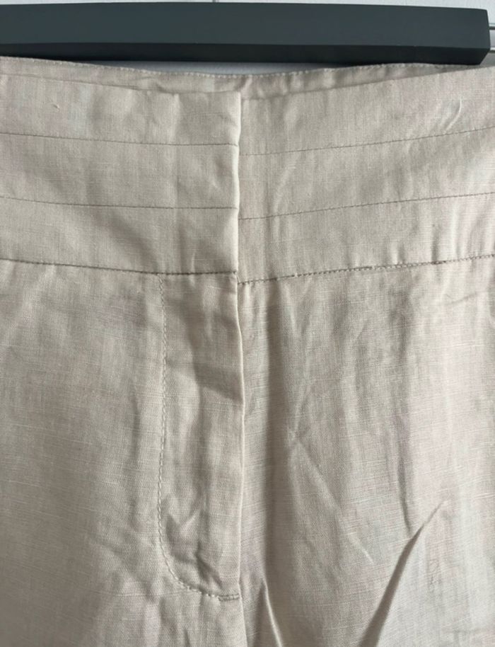 Pantalon Camaïeu  lin/coton femme taille 42 - photo numéro 4
