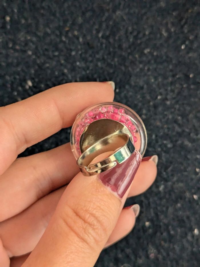 Grosse bague ronde style pylônes - photo numéro 3