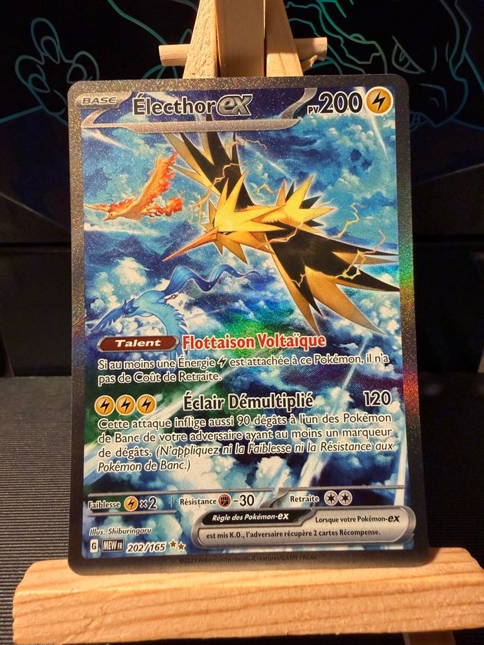 Electhor EX 202/165 carte Pokémon, série 151 - photo numéro 5