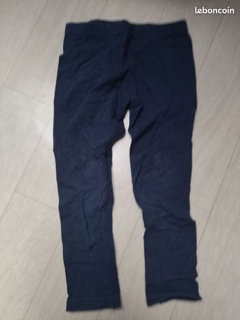 Legging 4 ans vinyl fraise