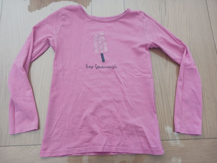 T-shirt rose manches longues