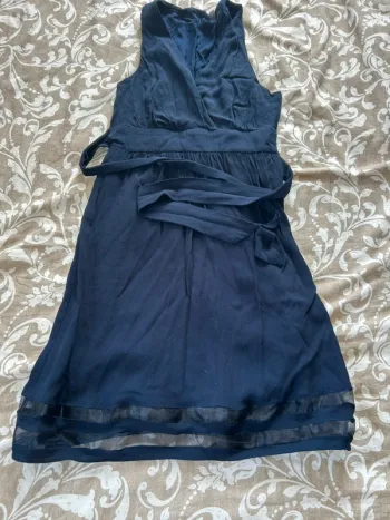 Robe longue nafnaf bleu marine taille m