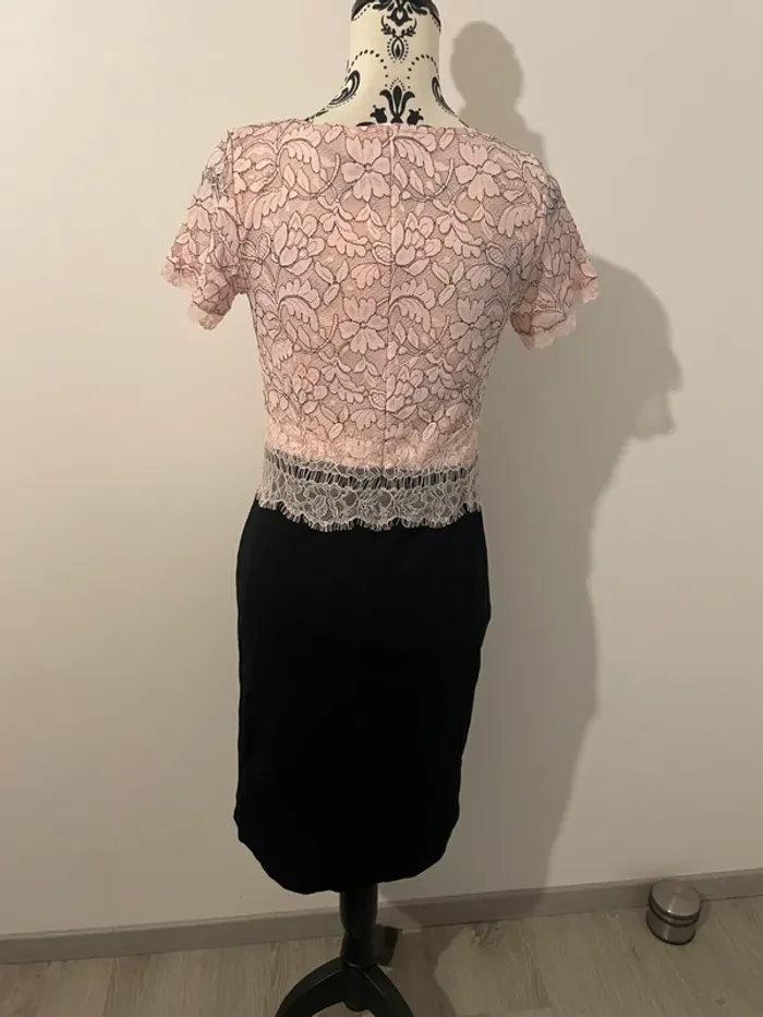 Robe de soirée Bon Prix - Rose et noire - Taille 38 - photo numéro 6