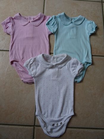 Lot de 3 bodies 3 mois