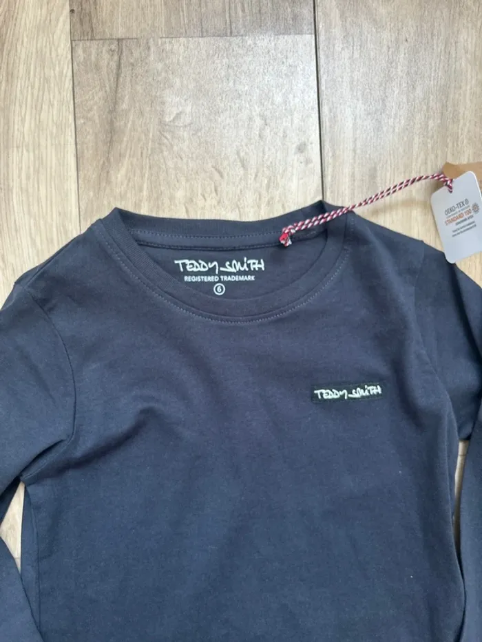 T-shirt manches longues navy dark Teddy smith 6ans - photo numéro 2