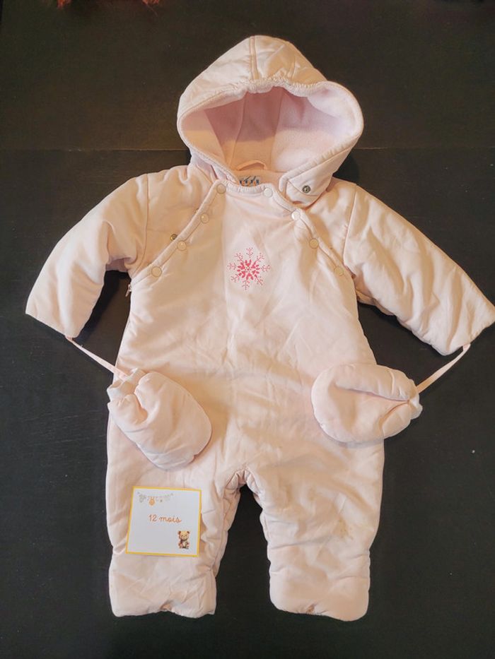 Combinaison de ski 12 mois avec mouffles