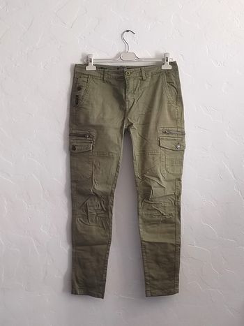  Pantalon cargo Slim fit kaki deeluxe garçon taille 16 ans