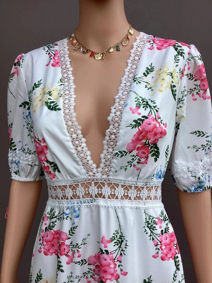 Robe longue fleurie EillyBazar – Taille S – Très bon état - photo numéro 3