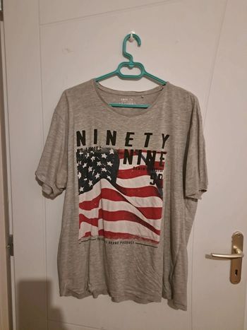 T-shirt gris ninety nine taille XL