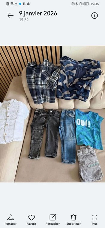 Lot vêtements garçon 2 ans