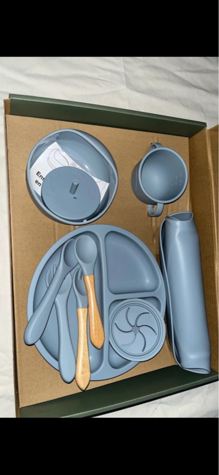 Set de repas en silicone pour enfant 10 pièces - photo numéro 3