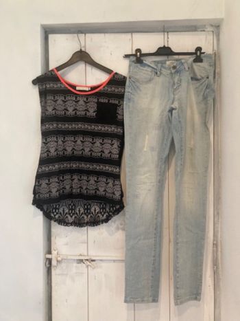 Look d’ensemble jean + tee shirt