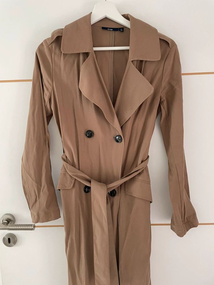Trench long camel XS Kiabi - photo numéro 2