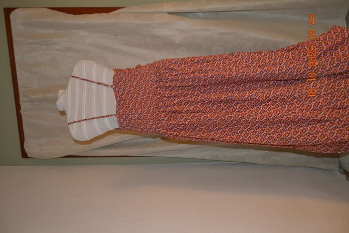 Robe d'été rouge-orange, taille unique - photo numéro 2