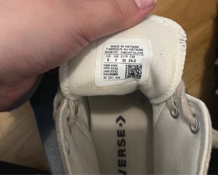 Converse tissu beige - photo numéro 4