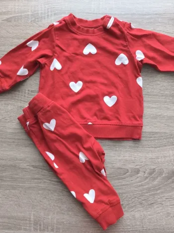 Ensemble coeur h&m 4-6 mois