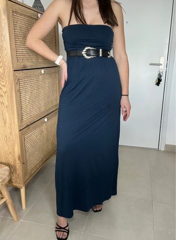 Robe longue bleu marine Karma Koma