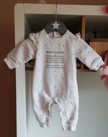 Pyjama 3 mois "Mamounette"