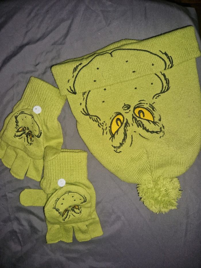 Bonnet et gants the grinch - photo numéro 4