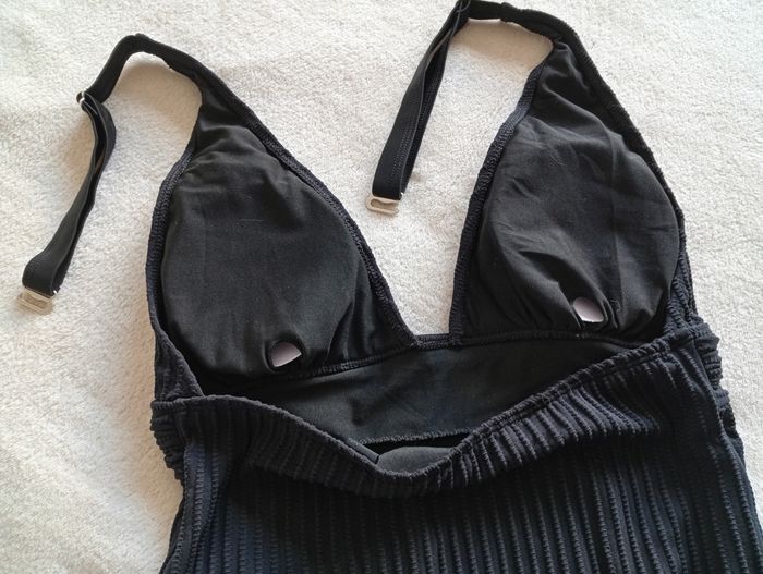 Maillot de bain côtelé noir, femme 38 - photo numéro 6
