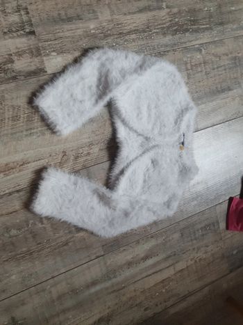 Gilet blanc fourré 4 ans