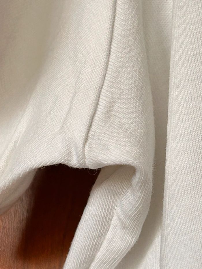 T-shirt blanc col v April Vintage 38-40 - photo numéro 4