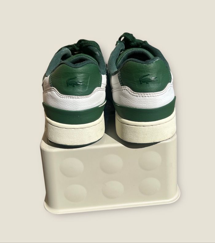 Lacoste T-Clip Blanche & verte - Taille 39 - Authentique - photo numéro 3