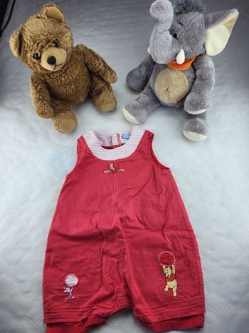 Combishort Disney-winnie l'ourson et Porcinet 9mois 
