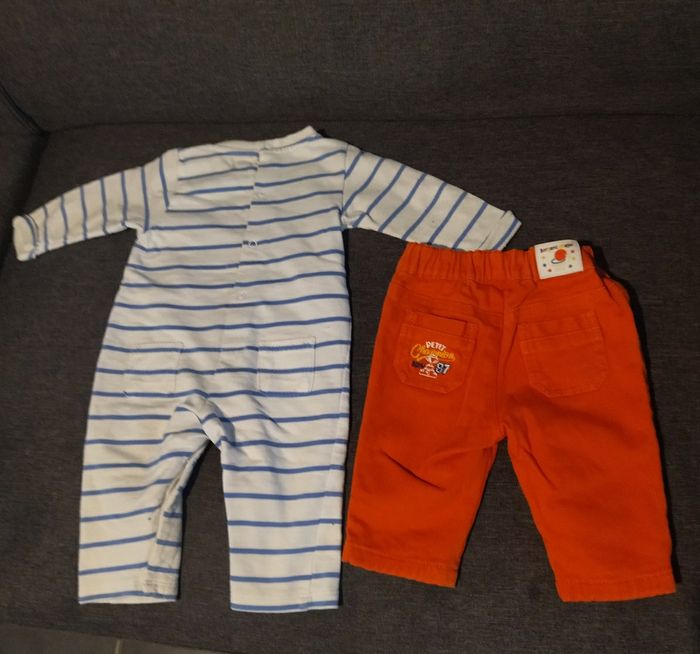 Combinaison+pantalon taille 3 mois - photo numéro 2