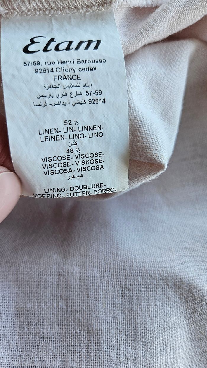 Robe rose poudré taille 34, Etam - photo numéro 4