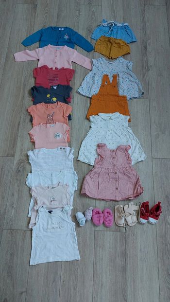 Lot vêtements été fille 6 mois