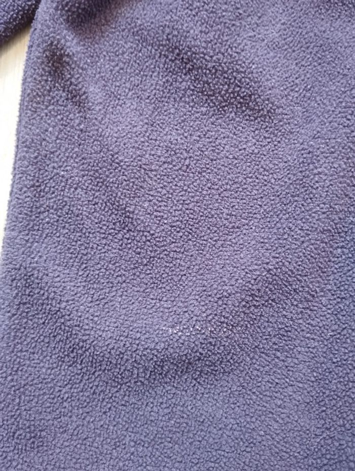 Veste mi-saison type polaire violet aubergine fille 3 ans - photo numéro 2