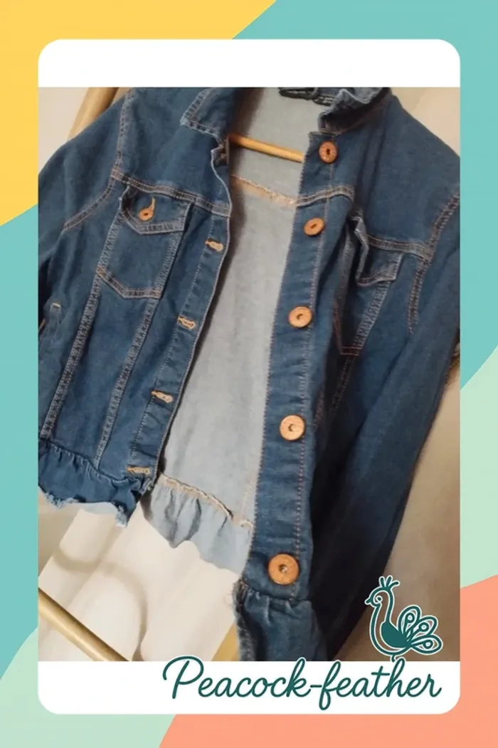 Veste en jean 40/42 - photo numéro 6
