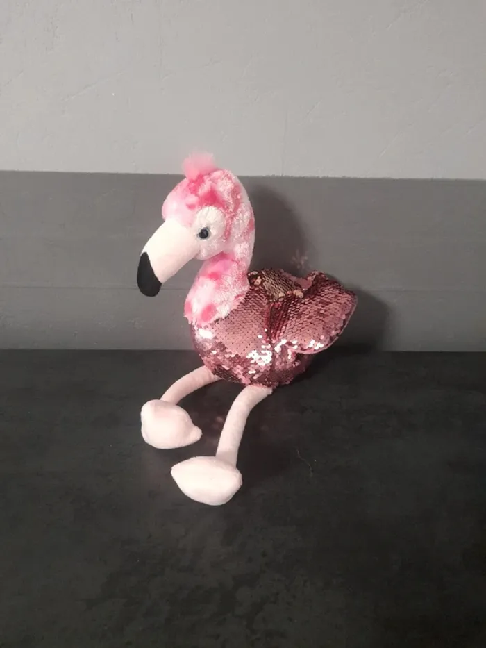 Peluche flamand rose