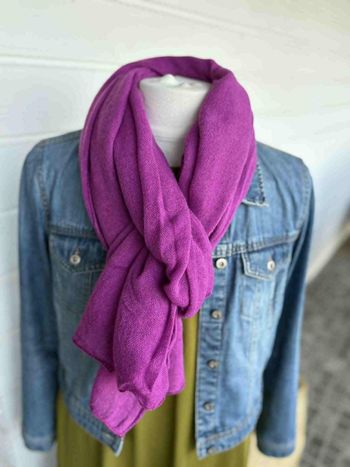 Écharpe Laine - Fuchsia N°81
