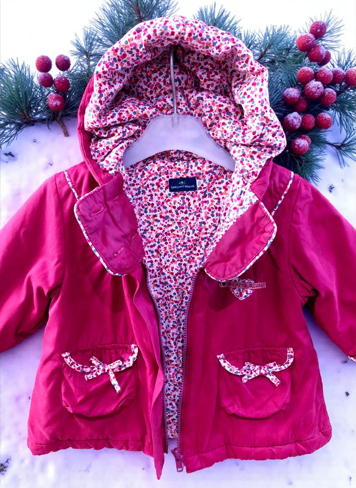 SERGENT MAJOR - ENSEMBLE 2P FILLE, ROBE & MANTEAU ASSORTI, IDÉAL POUR L'HIVER 9M - photo numéro 8