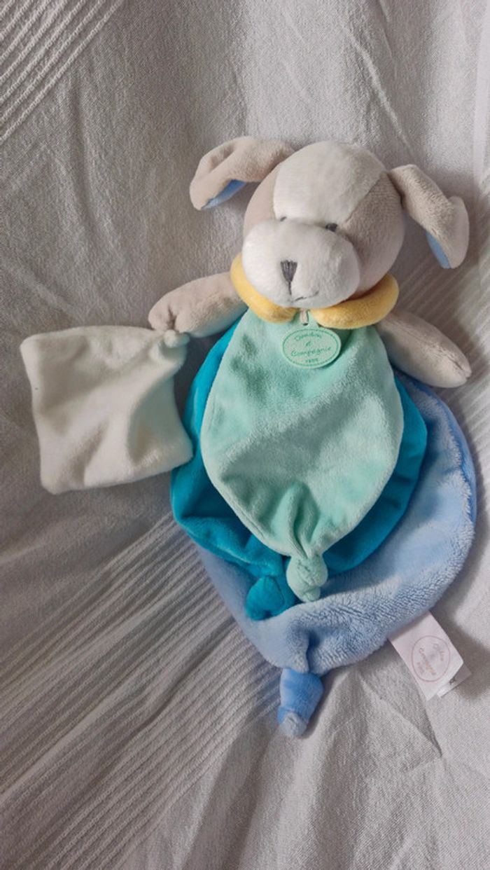 Doudou chien bleu collector doudou et compagnie