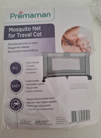 Moustiquaire pour lit pliant