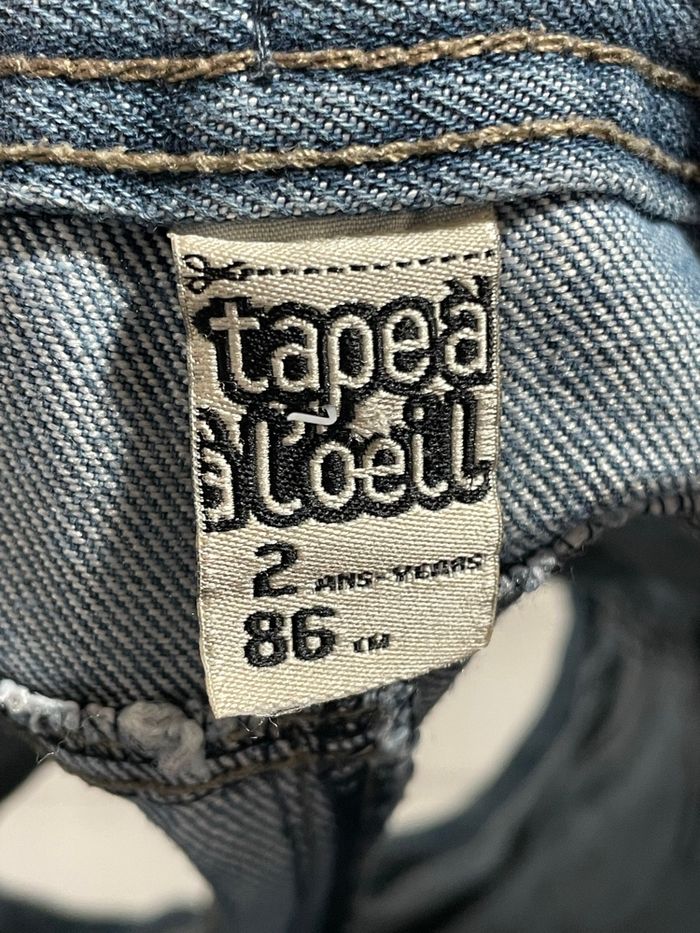 Tape à l’œil - short jean - Bleu - 2 ans tai - photo numéro 3