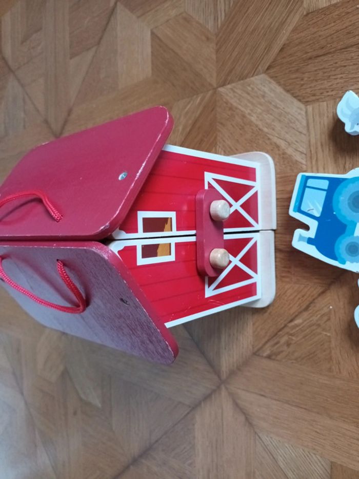 Jouet ferme en bois - photo numéro 5