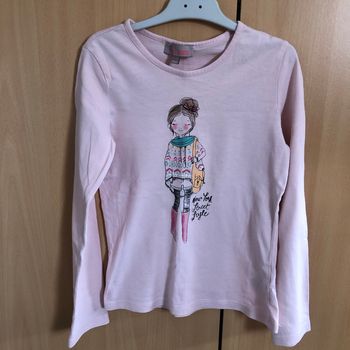Teeshirt rose clair 8 ans Lisa Rose