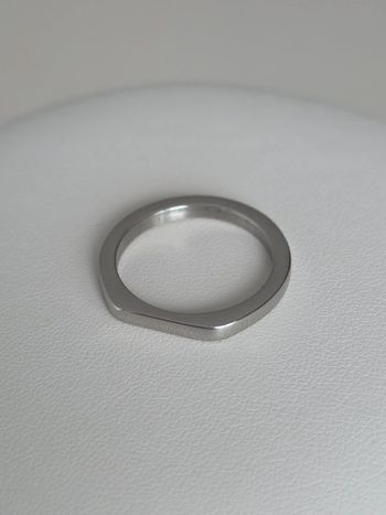 Bague minimaliste acier inoxydable taille 8