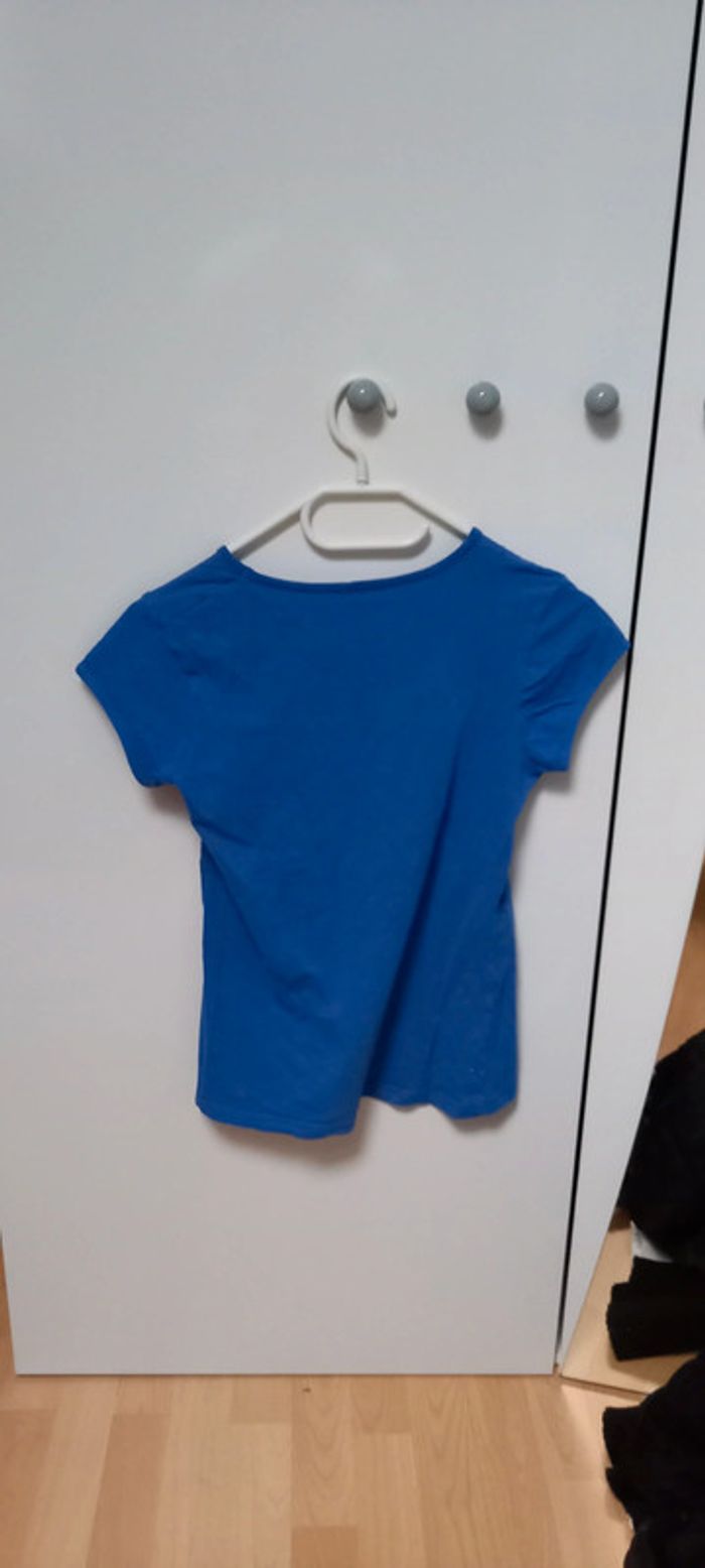 T-shirt bleu 34-36 - photo numéro 2