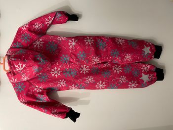 Combinaison étanche IELM 110cm (4-5 ans) rose flocons