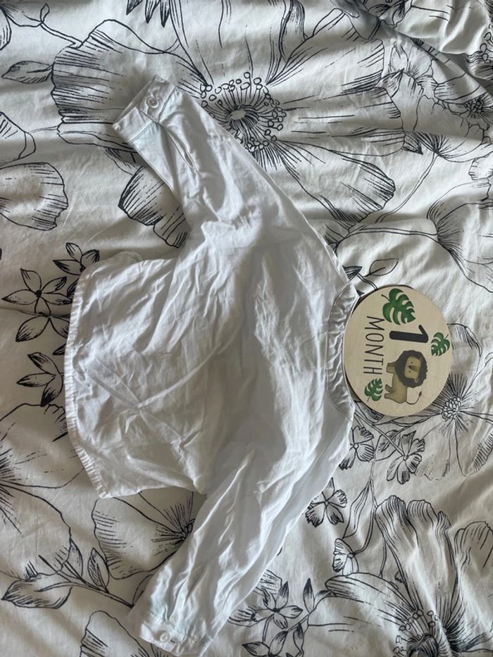 Chemise cérémonie bébé garçon blanche tape à l’œil 1 mois - photo numéro 7