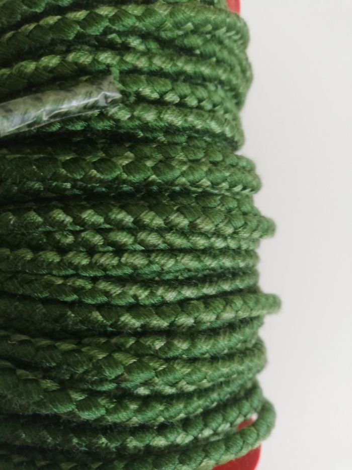 20 mètres de corde verte tressé pour loisirs créatifs - photo numéro 2