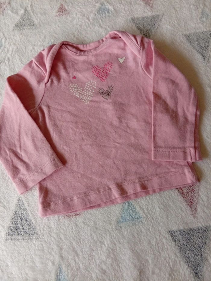 T-shirt rose coeur - photo numéro 2