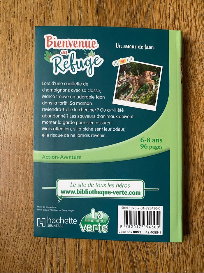 Livre Bienvenue au refuge Un amour de faon - photo numéro 2