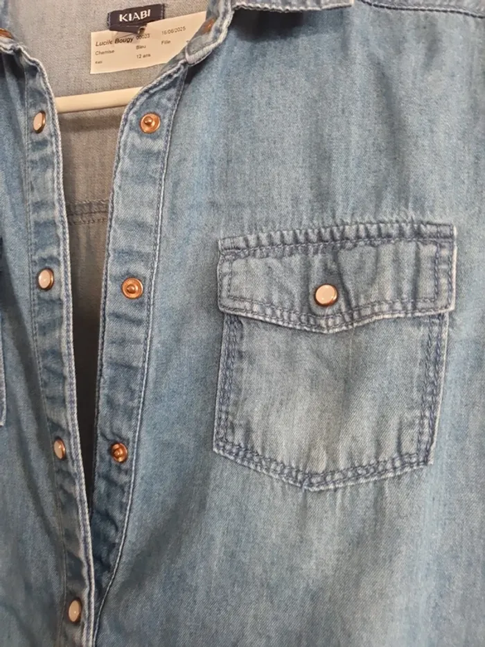 Chemise en jeans 12 ans - photo numéro 3
