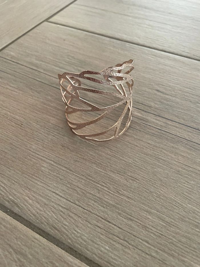 Bracelet manchette or rose - photo numéro 2